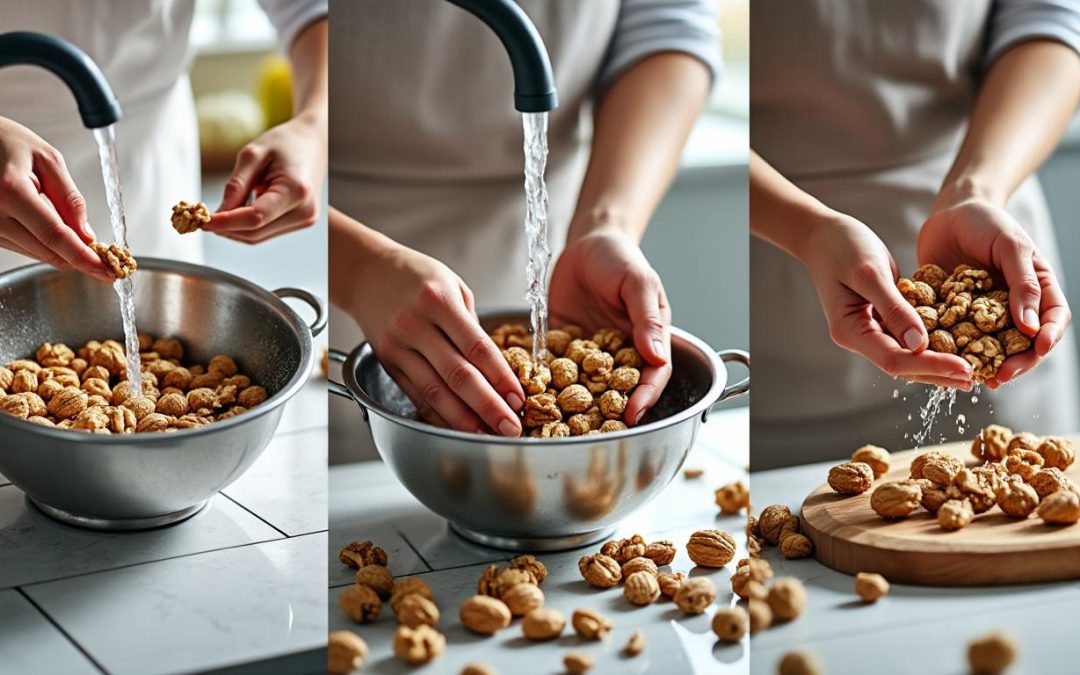 découvrez notre guide complet pour nettoyer, laver et sécher vos noix fraîches efficacement, afin de préserver leur qualité et leur saveur naturellement.