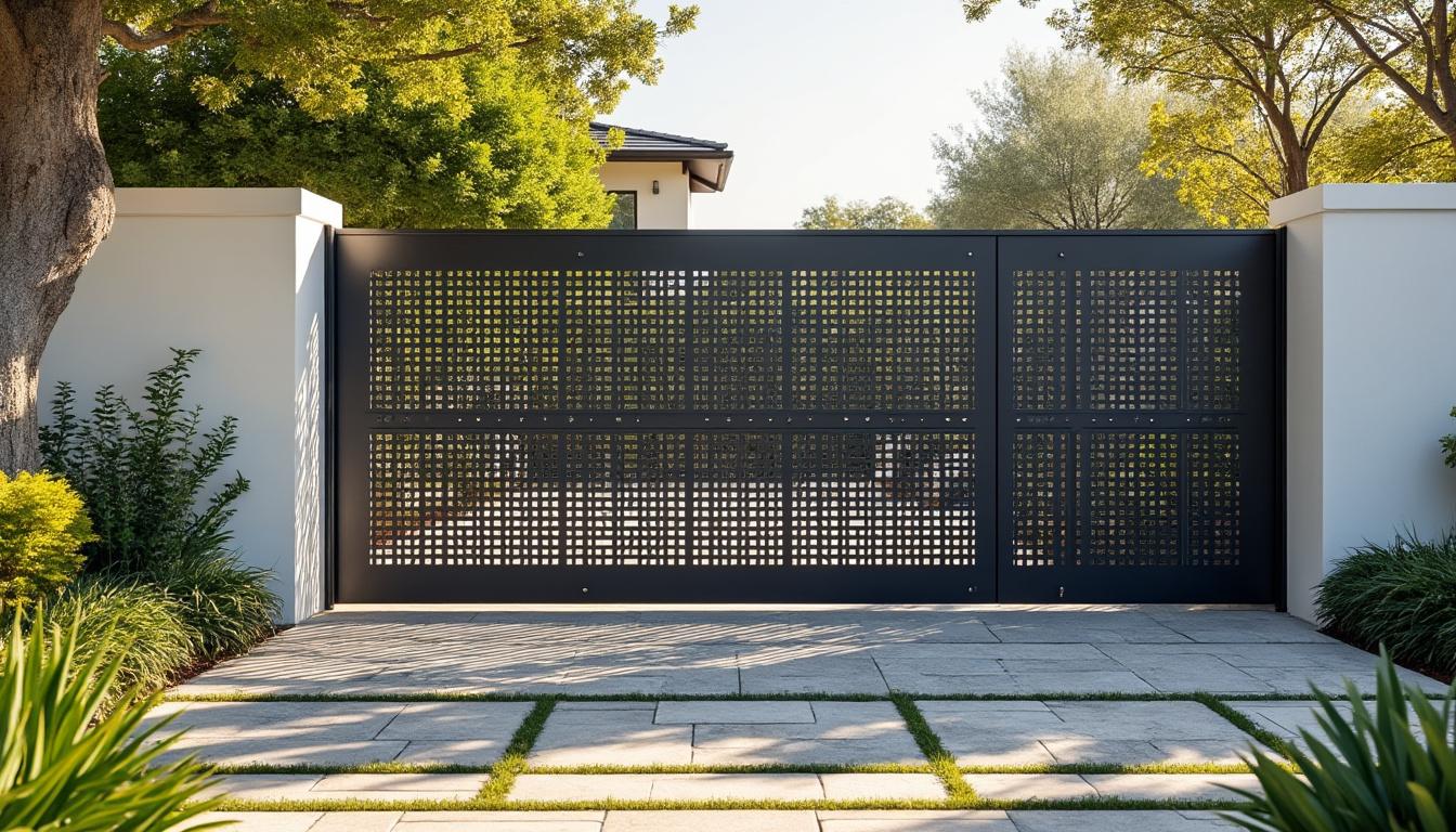 découvrez l'excellence du portail coulissant en aluminium haut de gamme, alliant design sur-mesure et savoir-faire français pour sublimer votre extérieur avec élégance et durabilité.