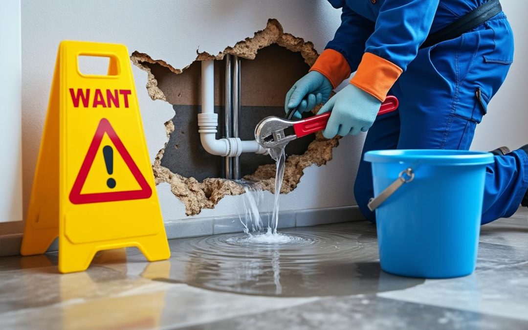 Fuite de canalisation dans un mur : les actions urgentes à entreprendre