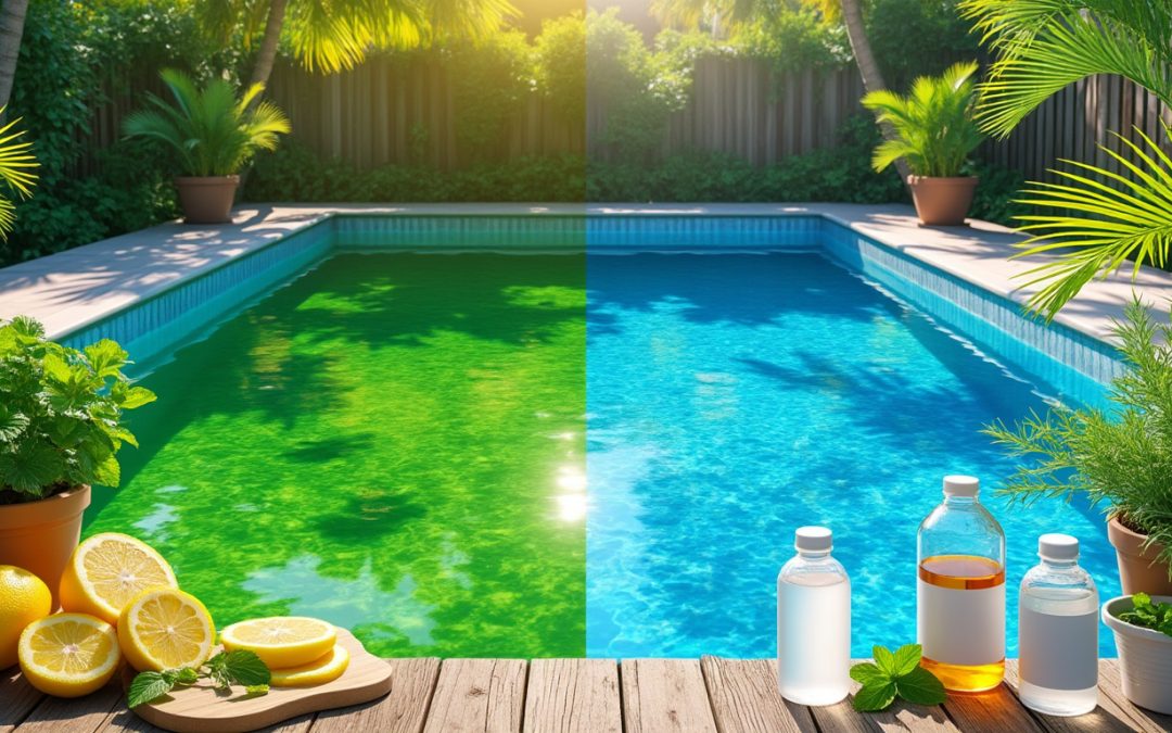 découvrez 7 astuces naturelles de grand-mère pour transformer votre eau de piscine verte en une eau claire et pure en 2025, sans produits chimiques.